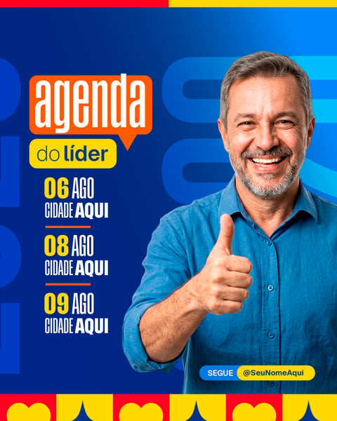 Social Media Político | Eleições 2026 PSD Editável