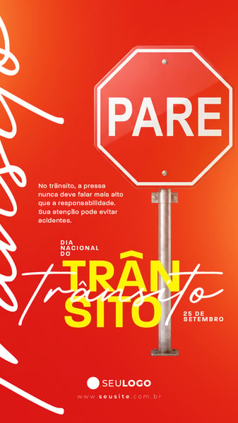 STORY SOCIAL MEDIA DIA NACIONAL DO TRÂNSITO PSD EDITÁVEL 04