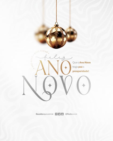 FELIZ ANO NOVO REVEILLON BOAS FESTAS SOCIAL MEDIA PSD EDITÁVEL
