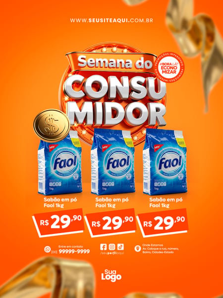 FEED DIA DO CONSUMIDOR SOCIAL MEDIA PSD EDITÁVEL 3