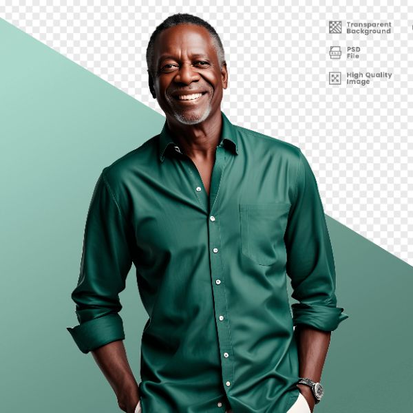 HOMEM COM CAMISA VERDE