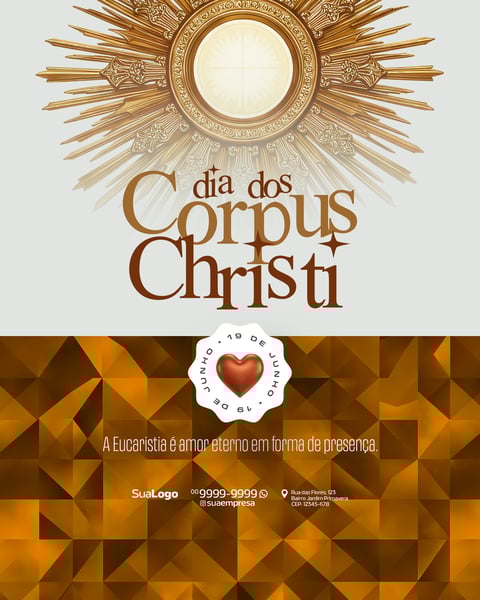 SOCIAL MEDIA DIA DE CORPUS CHRISTI 19 DE JUNHO