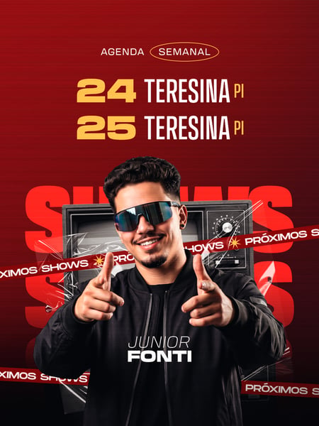 08 - FLYER AGENDA PRÓXIMOS SHOWS FEED PSD EDITÁVEL