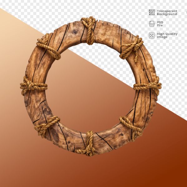 RODA DE MADEIRA COM CORDAS - ELEMENTO PARA COMPOSIÇÃO