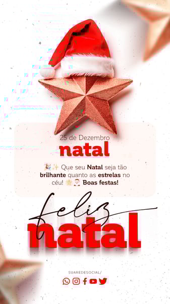 GHT SOCIAL MEDIA FELIZ NATAL STORY QUE SEU NATAL SEJA TÃO BRILHANTE QUANTO AS ESTRELAS NO CÉU