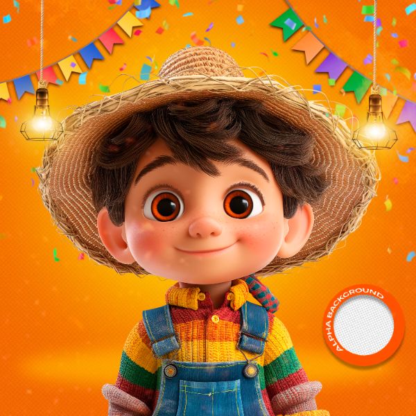 MASCOTES DE FESTA JUNINA MODELO 107