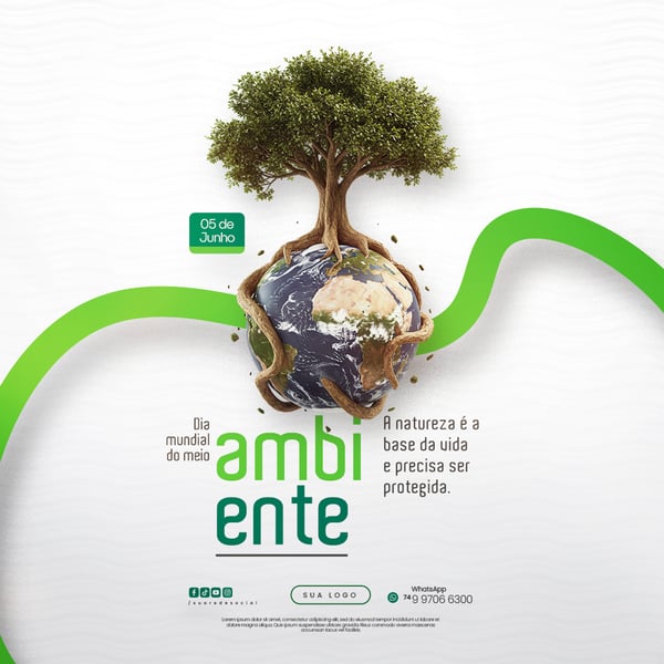 05 DE JUNHO - DIA MUNDIAL DO MEIO AMBIENTE SOCIAL MEDIA PSD EDITÁVEL 117