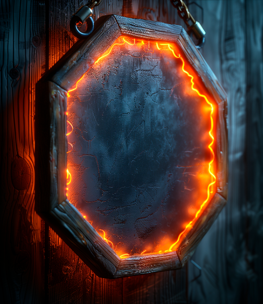 ESCUDO DE MADEIRA - COM FOGO