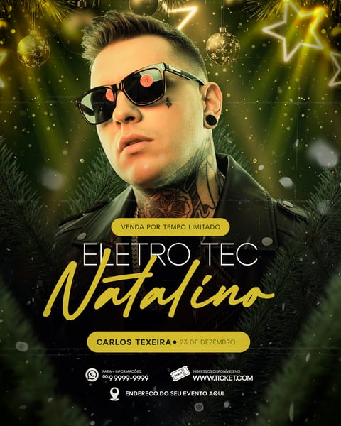 FLYER ELECTRO TEC NATALINO SOCIAL MEDIA PSD EDITÁVEL