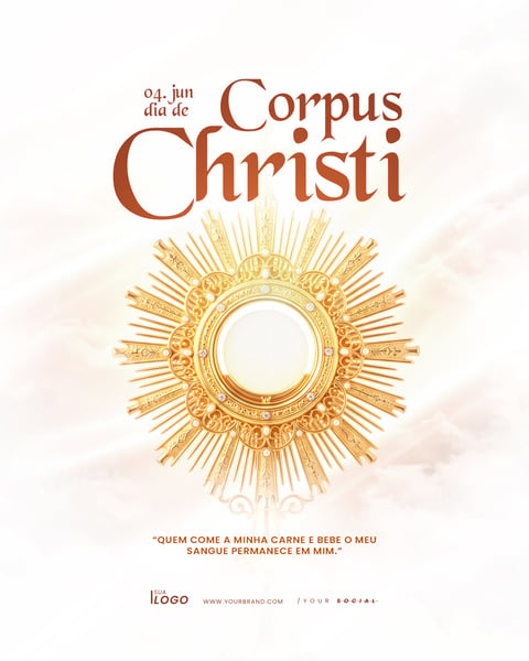 CORPUS CHRISTI 04 JUNHO TEMPLATE RELIGIOSO PSD EDITÁVEL 4