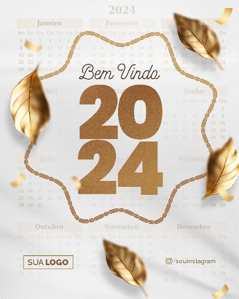 SOCIAL MEDIA - ANO NOVO FELIZ 2024 - NEW YEAR HAPPY 2024 - 39 FEED
