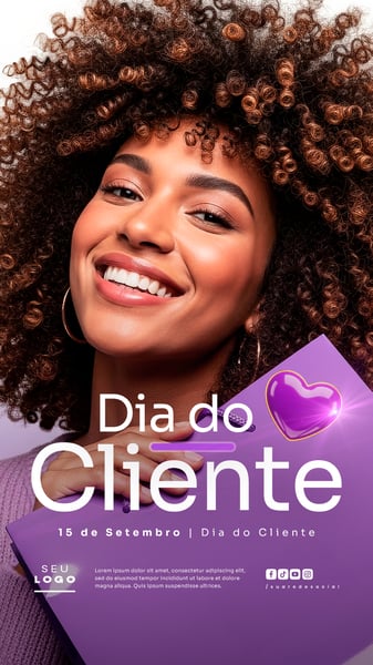 DIA DO CLIENTE 15 DE SETEMBRO SOCIAL MEDIA PSD EDITÁVEL STORY 1