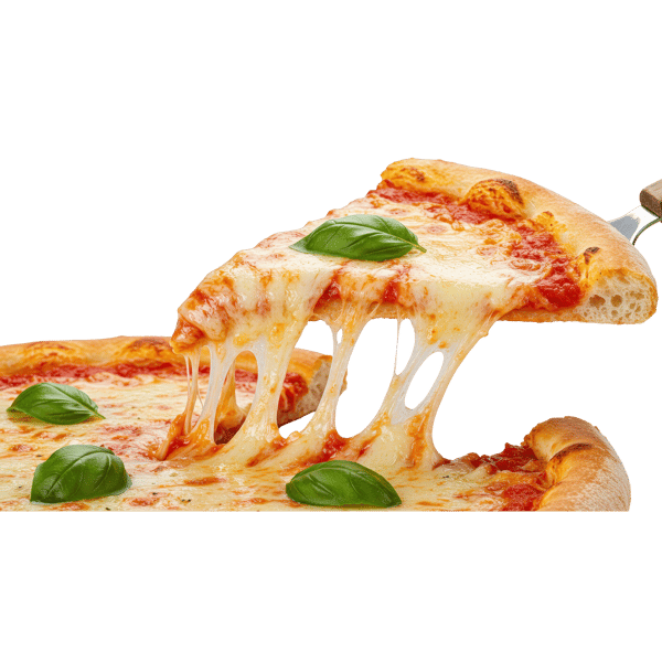 FATIA DE PIZZA MARGHERITA COM QUEIJO DERRETIDO 1