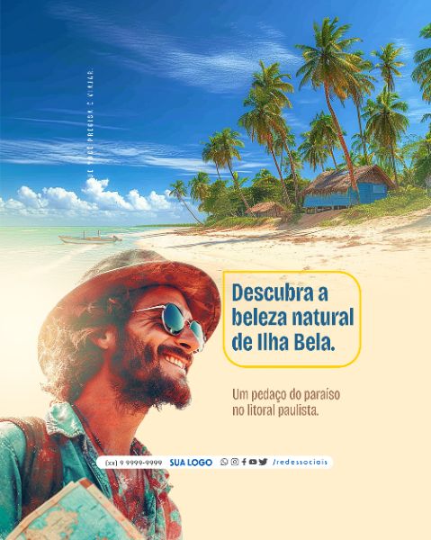 SOCIAL MEDIA - AGENCIA DE VIAGEM - DECOBRA A BELEZA DE ILHA BELA