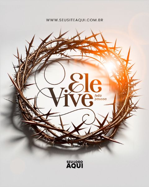 FEED - PÁSCOA | JESUS | PSD EDITÁVEL