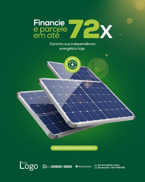 FINANCIE E PARCELE EM ATÉ 72X