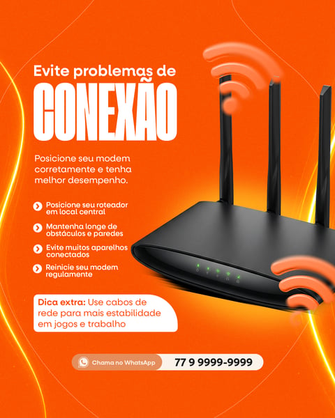 SOCIAL MEDIA PROVEDOR DE INTERNET FEED PSD EDITÁVEL 5