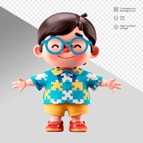 MASCOTE 3D PERSONAGEM PARA COMPOSIÇÃO