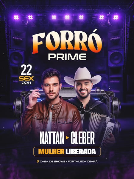 25 FLYER FESTA FORRÓ PRIME FEED PSD EDITÁVEL