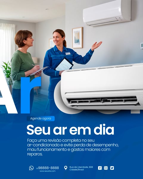 MANUTENÇÃO DE AR CONDICIONADO SOCIAL MEDIA PSD EDITÁVEL 6