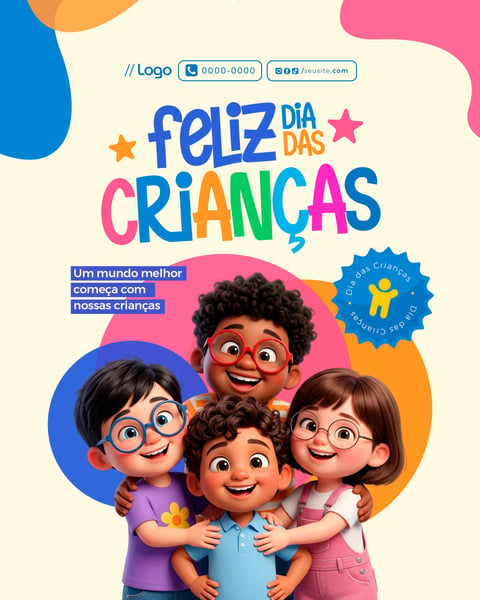 Social Media Dia das Crianças PSD Editável
