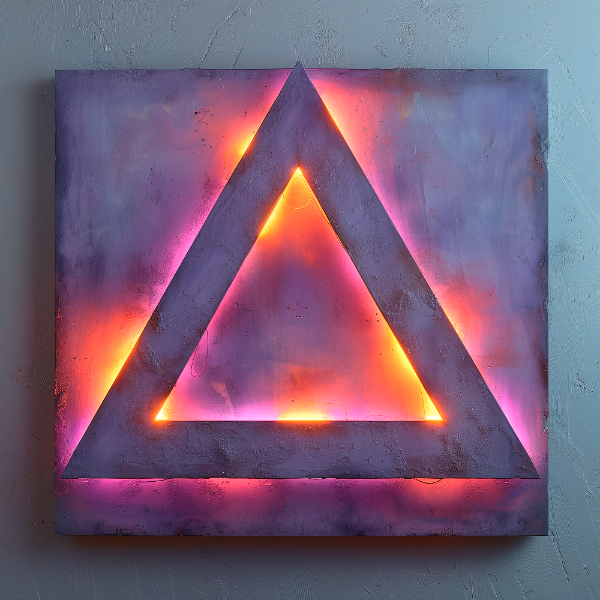 ELEMENTO 3D FUTURISTA | COM LUZES NEON | IMAGEM