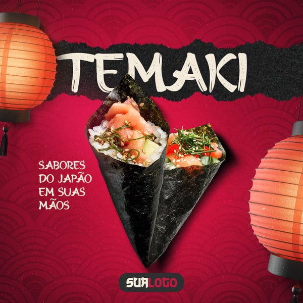 TEMAKI COMIDA JAPONESA SOCIAL MEDIA