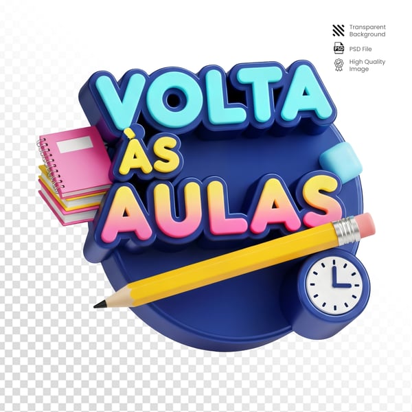 SELO 3D CAMPANHA PUBLICITARIA ESCOLAS VOLTA AULAS18