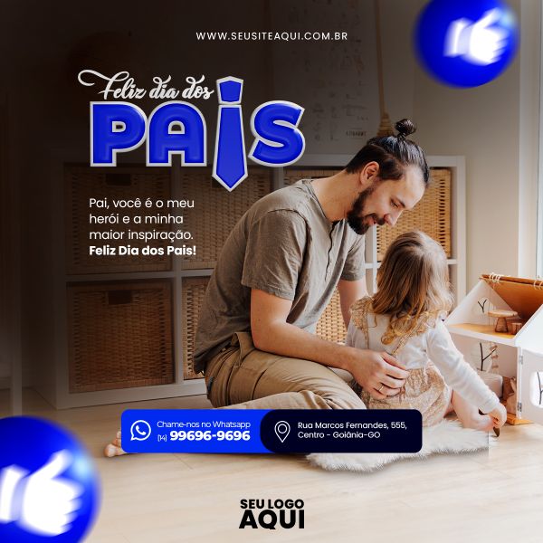 FEED QUADRADO - FELIZ DIA DOS PAIS | SOCIAL MEDIA | PSD EDITÁVEL