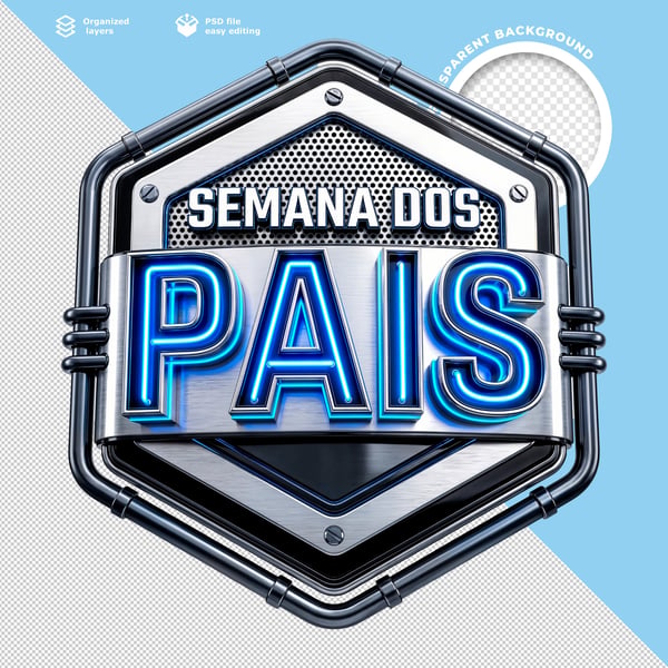 BANNER SEMANA DOS PAIS MODERNO AZUL E BRANCO PSD EDITÁVEL