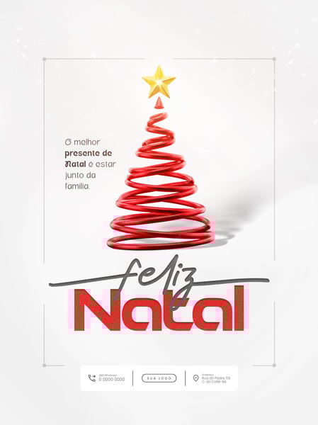 FELIZ NATAL 25 DE DEZEMBRO SOCIAL MEDIA PSD EDITÁVEL 13