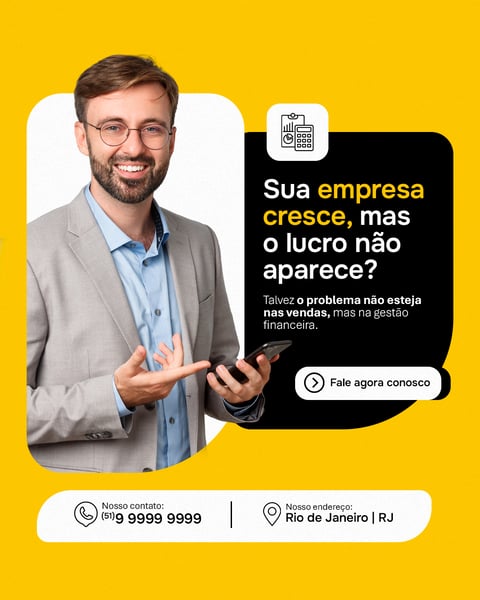 CONTABILIDADE SUA EMPRESA SOCIAL MEDIA PSD EDITÁVEL
