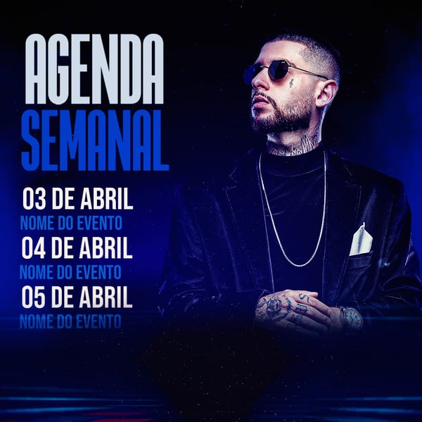 FLYER ARTISTA AGENDA DE SHOWS FEED