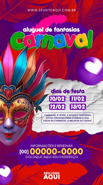 STORY | CARNAVAL | CARNIVAL | FESTA | PSD EDITÁVEL