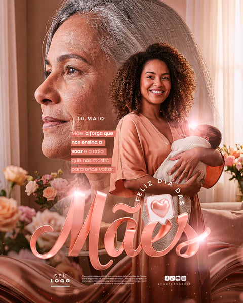 DIA DAS MÃES 10 DE MAIO SOCIAL MEDIA PSD EDITÁVEL 5