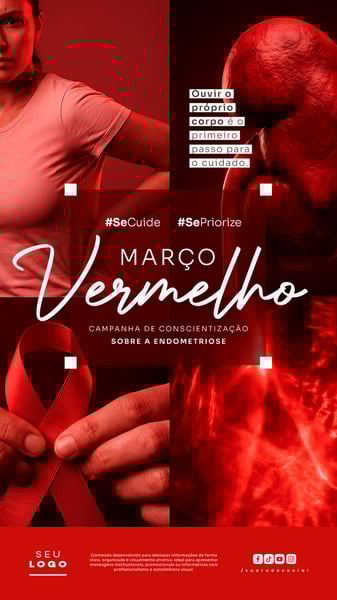 MARÇO VERMELHO CAMPANHA DE CONSCIENTIZAÇÃO SOBRE O CÂNCER RENAL E SAÚDE DOS RINS STORY SOCIAL MEDIA PSD EDITÁVEL 7