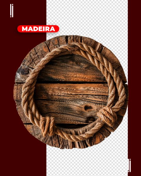 MADEIRA COM CORDA | PARA COMPOSIÇÃO | IMAGEM SEM FUNDO | PSD EDITÁVEL