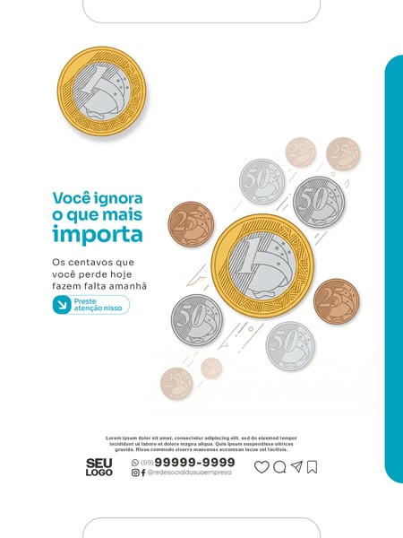 SOCIAL MEDIA ECONOMIA NO DIA A DIA PSD EDITÁVEL 09