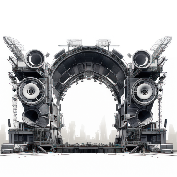 BACKGROUND ESTRUTURA DE PALCO SHOW EVENTO PARA COMPOSIÇÃO SOCIAL MEDIA