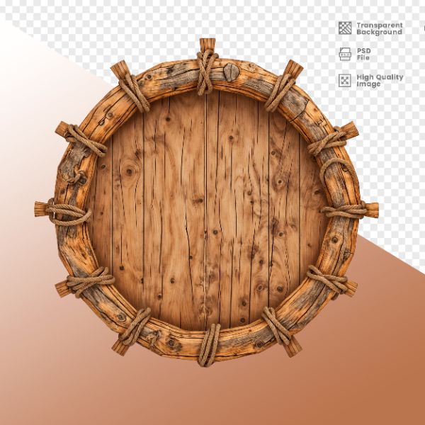 RODA DE MADEIRA COM CORDAS - ELEMENTO PARA COMPOSIÇÃO