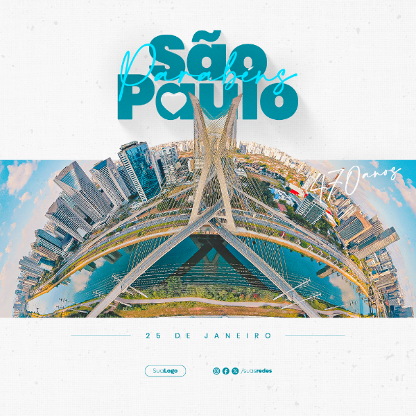 470 ANOS DE SÃO PAULO FEED SOCIAL MEDIA POST