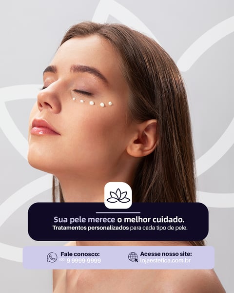DERMATOLOGISTA TRATAMENTO DE PELE SOCIAL MEDIA FEED PSD EDITÁVEL