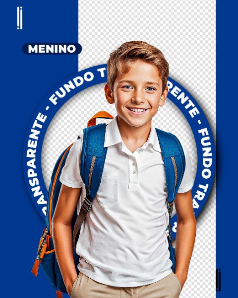 MENINO ESTUDANTE | CRIANÇA | IMAGEM SEM FUNDO | PSD EDITÁVEL