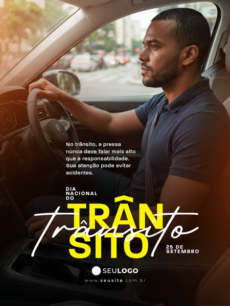 SOCIAL MEDIA DIA NACIONAL DO TRÂNSITO PSD EDITÁVEL 03