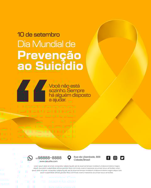 10 DE SETEMBRO DIA MUNDIAL DE PREVENÇÃO AO SUICÍDIO 8