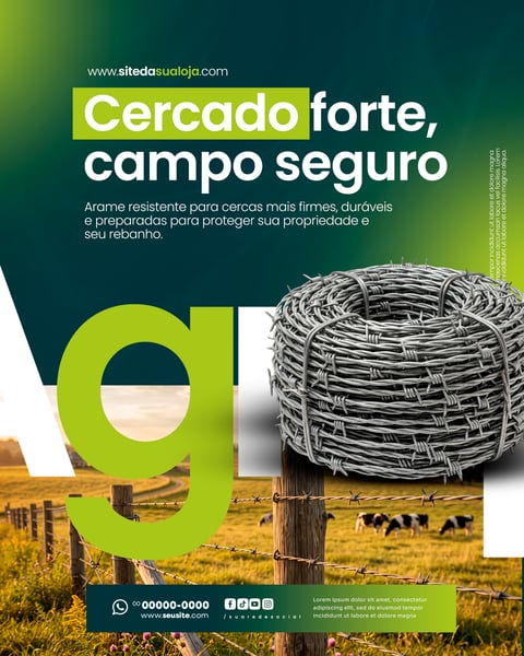 LOJA DE PRODUTOS AGROPECUÁRIOS SOCIAL MEDIA PSD EDITÁVEL 8