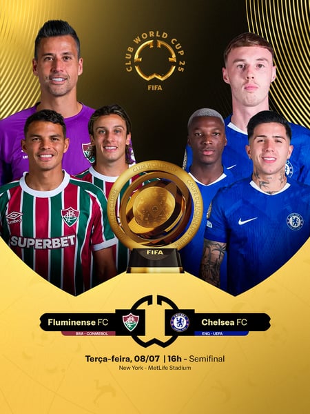 SEMIFINAL  FLUMINENSE FC X CHELSEA  FIFA CWC 2025 FINAL FEED