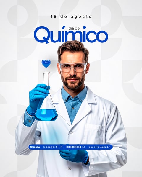 DIA DO QUÍMICO FLYER PSD 1