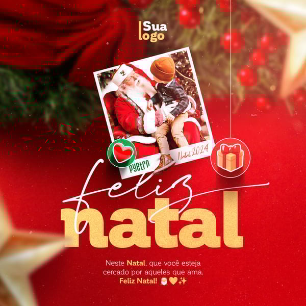 PKW SOCIAL MEDIA FELIZ NATAL FEED NESTE NATAL, QUE VOCÊ ESTELA CERCADO POR AQUELES QUE AMA