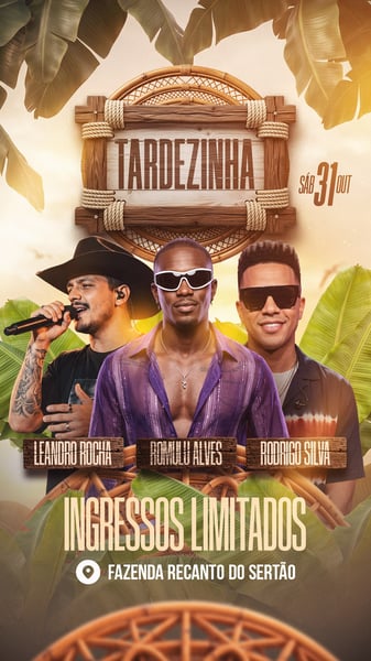 FLYER TARDEZINHA STORIES PSD EDITÁVEL